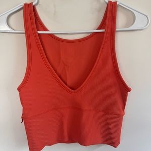 Lululemon Power pivot ribbed top size 4